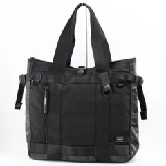 A212【美品】ポーター／ヒート　トートバッグ　ビジネスバッグ　ナイロン　黒