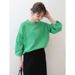 【AMERICAN HOLIC】袖ボリュームニットプルオーバー