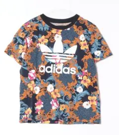 美品 adidas 半袖ボタニカル花柄Tシャツ