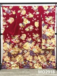 作家振袖 豪華 型友禅 ちりめん 身丈157cm 躾糸付き MO2626 | Mercari