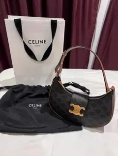 CELINE ブラック ショルダーバッグ
