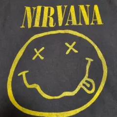 NIRVANA スミリー顔 Tシャツ ブラックM