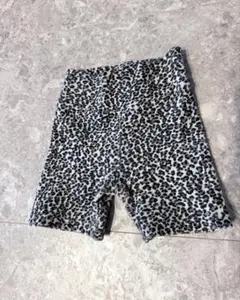 anonbaby レオパード バイカーパンツ