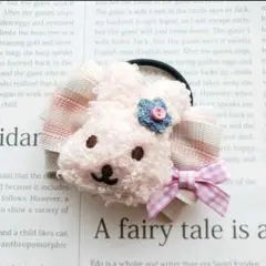 リボン　ヘアゴム♡うさぎちゃん♡ピンク♡ハンドメイド