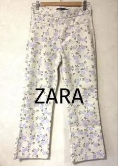 SALE‼️ZARA フラワープリント コットンパンツ