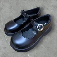 新品　入学式　卒園　卒業　フォーマル　黒　ローファー　パンプス　マジックテープ