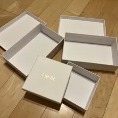 Dior ホワイト ギフトボックス空箱 3個セット