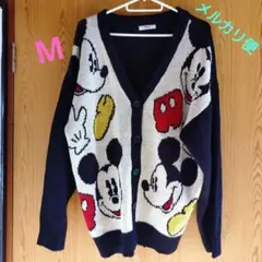 ミッキーマウス カーディガン 黒色