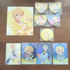 すとぷり　るうと君　ミニ色紙　缶バッチ　カード　セット