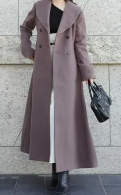 AMERI VINTAGE ロングコート パープル - メルカリ