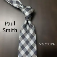 Paul Smith ネクタイ チェック柄 シルク100%