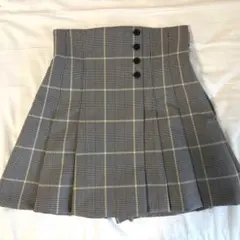 SNIDEL サイドプリーツスカショーパン　チェック　S