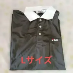 FILA 黒 長袖 ポロシャツ L