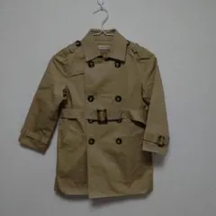 trさま ベージュ ダブルブレスト コート 子供服１２０