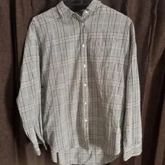 アメリカンホリック チェック柄シャツ グレーブラウン