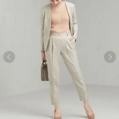 green label relaxing セットアップ レディース ベージュ