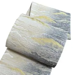 A 17美品未着用袋帯 全通柄 金糸金通刺繍　山と雲海　美品 正絹 着物