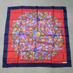 SunhyungSa 花柄　大判スカーフ　赤　レディース