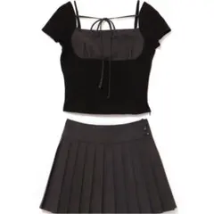 pellicule frill knit tops shortpants セット - メルカリ
