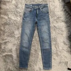 【ザラ】スキニーデニムパンツ ジーンズ スリム ダメージ 綿混 カジュアル 美品のサムネイル