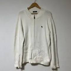 BURBERRY BLACK LABEL ホワイトニットセーター