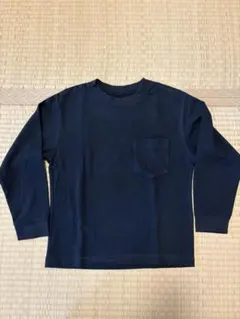UNIQLO 黒 長袖カットソー キッズ130