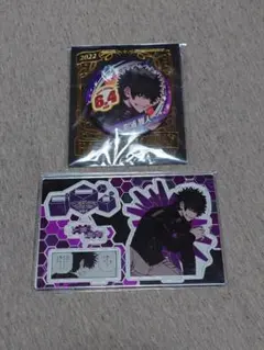 ワールドトリガー　影浦雅人　名場面ジオラマフィギュア　バースデイ缶バッジ