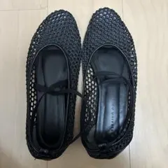 ⭐︎n様専用⭐︎nano universe メッシュフラットシューズ ブラック 38のサムネイル
