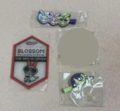 パワーパフガールズガチャガチャ ヘアクリップ、コースター 3点セット