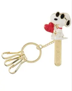 バッグキークリップ　スヌーピー　ピーナッツ　3カラット