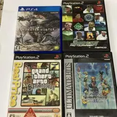 PS名作4本セットGTAサンアンドレアス/KH2FM+/スマッシュコート/MHW
