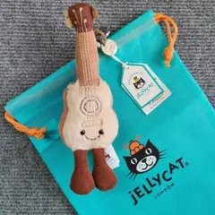 巾着付 ジェリーキャット ギター ウクレレ バッグチャーム jellycat