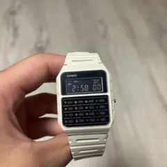 CASIO カシオ データバンク 電卓付き腕時計 ホワイトのサムネイル