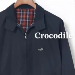 『美品』Crocodile スイングトップ ブラック 裏チェックXL