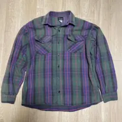 90s CODET グリーン フランネルシャツ M相当