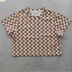 semon チェック柄　Tシャツ　100 新品未開封