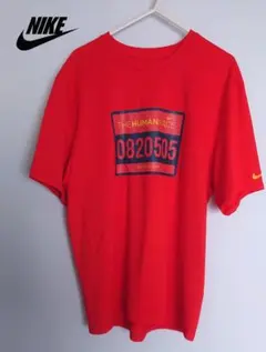 2008 NIKE ナイキ ランニングウェア JUST DO IT メンズM 赤