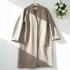 ❤️人気 ノーカラーコート LANA WOOL 140 ジャーナルスタンダード