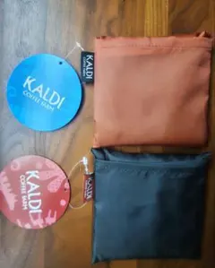 【新品未使用】KALDI エコバッグ 2色セット