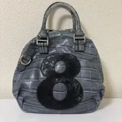 muta ムータ ハラコ×レザー クロコダイル型押し ハンドバッグ muta ムータ ハラコ×レザー クロコダイル型押し ハンドバッグ