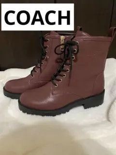 【極美品】COACH ライラブーティ　ブーツ　ボルドー　CW710のサムネイル