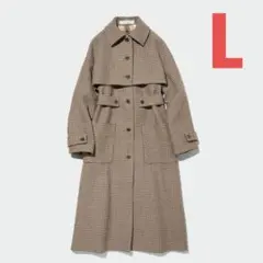 GU 2ピースコート by rokh ブラウンチェック Lサイズ