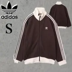 新品Ｓ アディダス WAFFLE ワッフル トラックトップ ダークブラウン茶