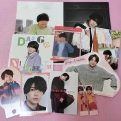 西畑大吾 なにわ男子　カレンダー スタンドパーツ　フォトカード 厚紙 シール