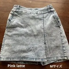 PINK- latte デニムミニスカート Mサイズ