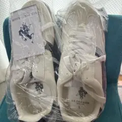 U.S. POLO ASSN. スニーカー ホワイト Lサイズ24センチのサムネイル