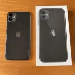 Apple iPhone 11 64GB ブラック SIMフリー　画面ひび割れ