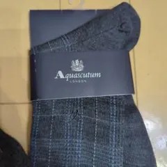 Aquascutum アクアスキュータム　ハイソックス　靴下のサムネイル