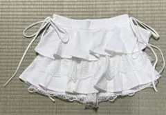 SHEIN☆シーイン☆白　インナーパンツ付き　ミニスカート