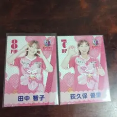 セレッソ大阪ヤンマーレディース 田中智子 西中麻穂 来場者特典カード2